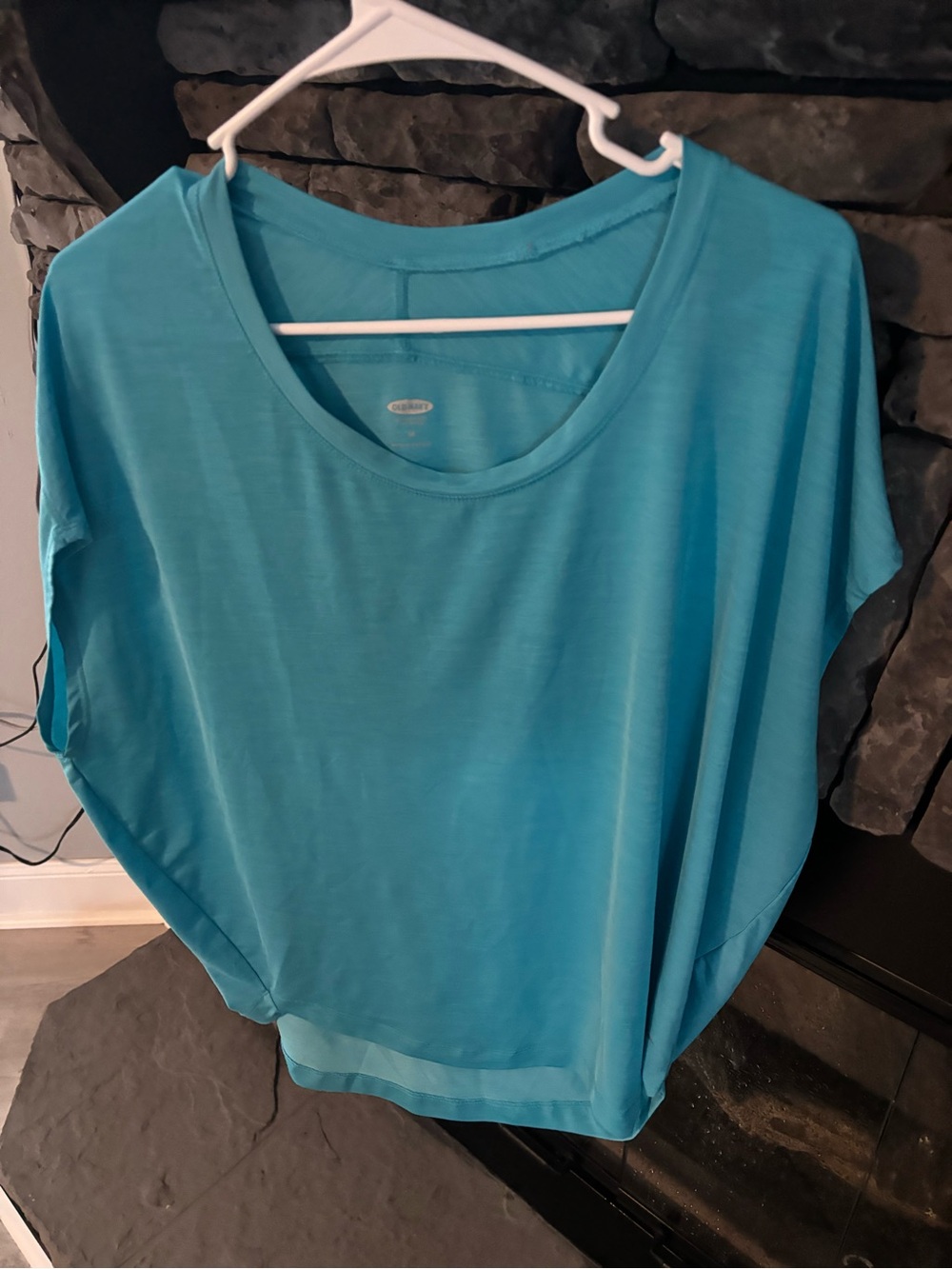 Old Navy Teal Scoop Neck Short Sleeve Top